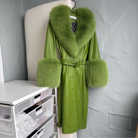 Saks Potts Foxy Coat - Green - Size 1 - Picture 4 of 10